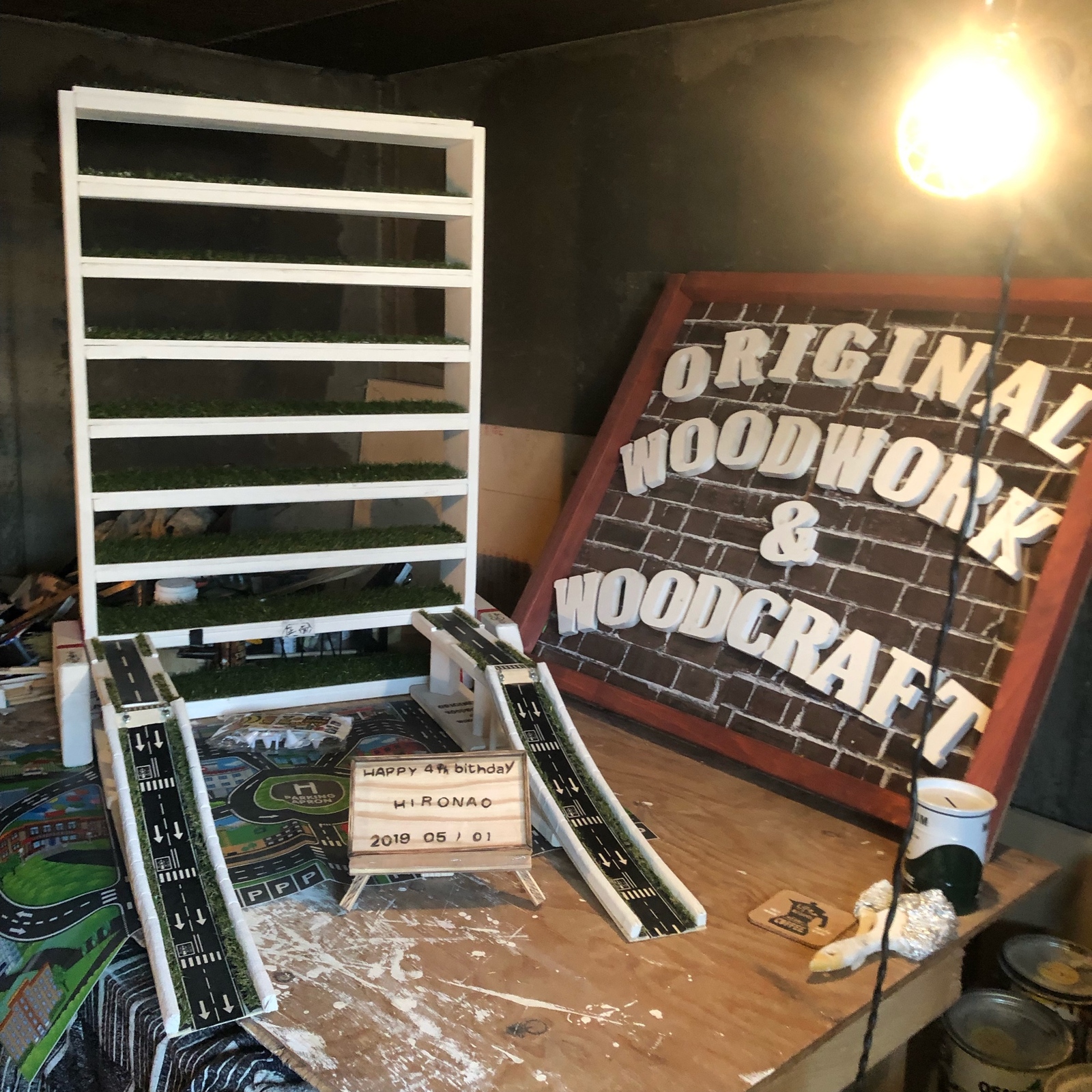 滑り台付きトミカ収納棚 - original wood work's GALLERY | minne