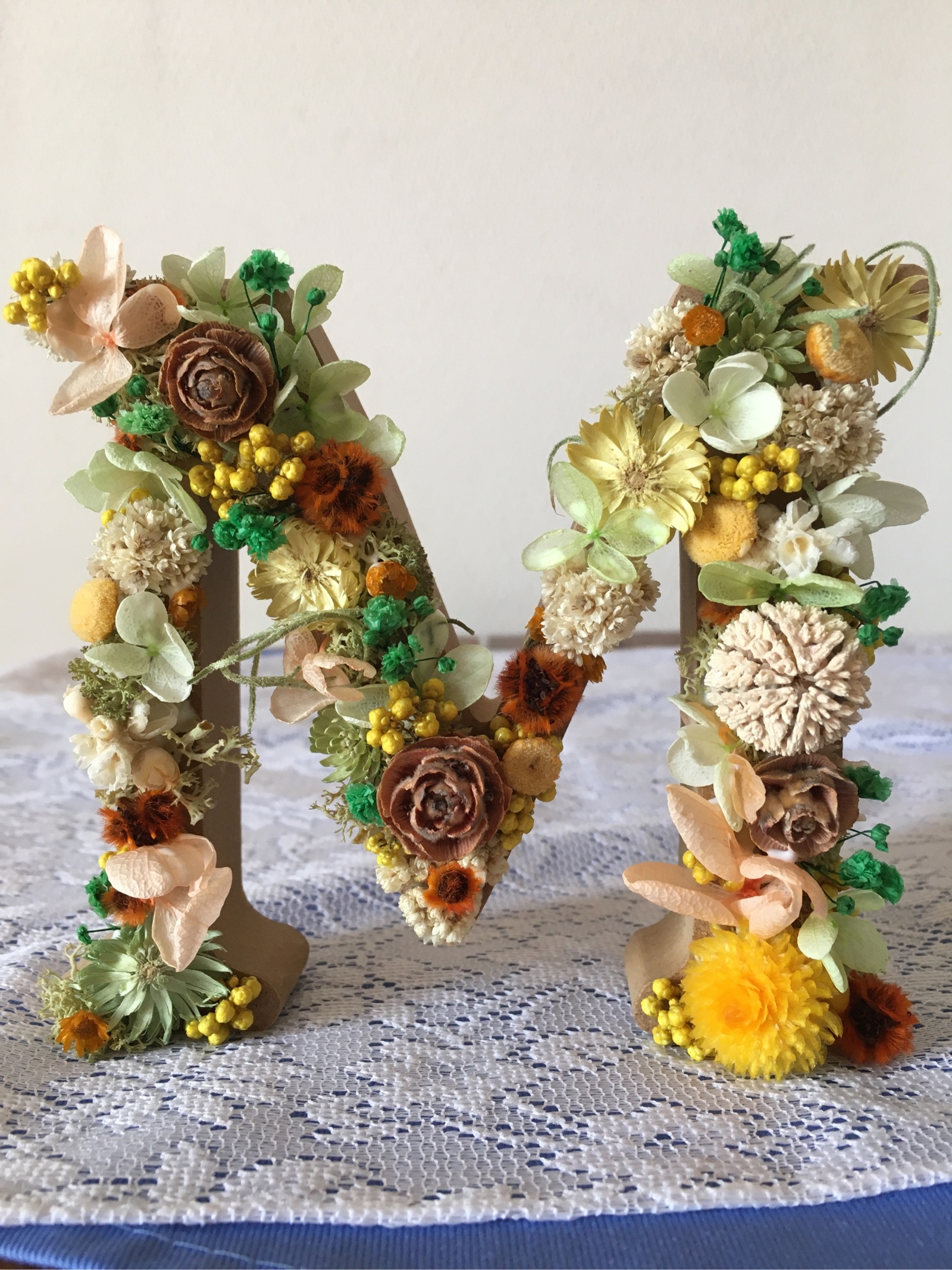 イニシャル オブジェ flower