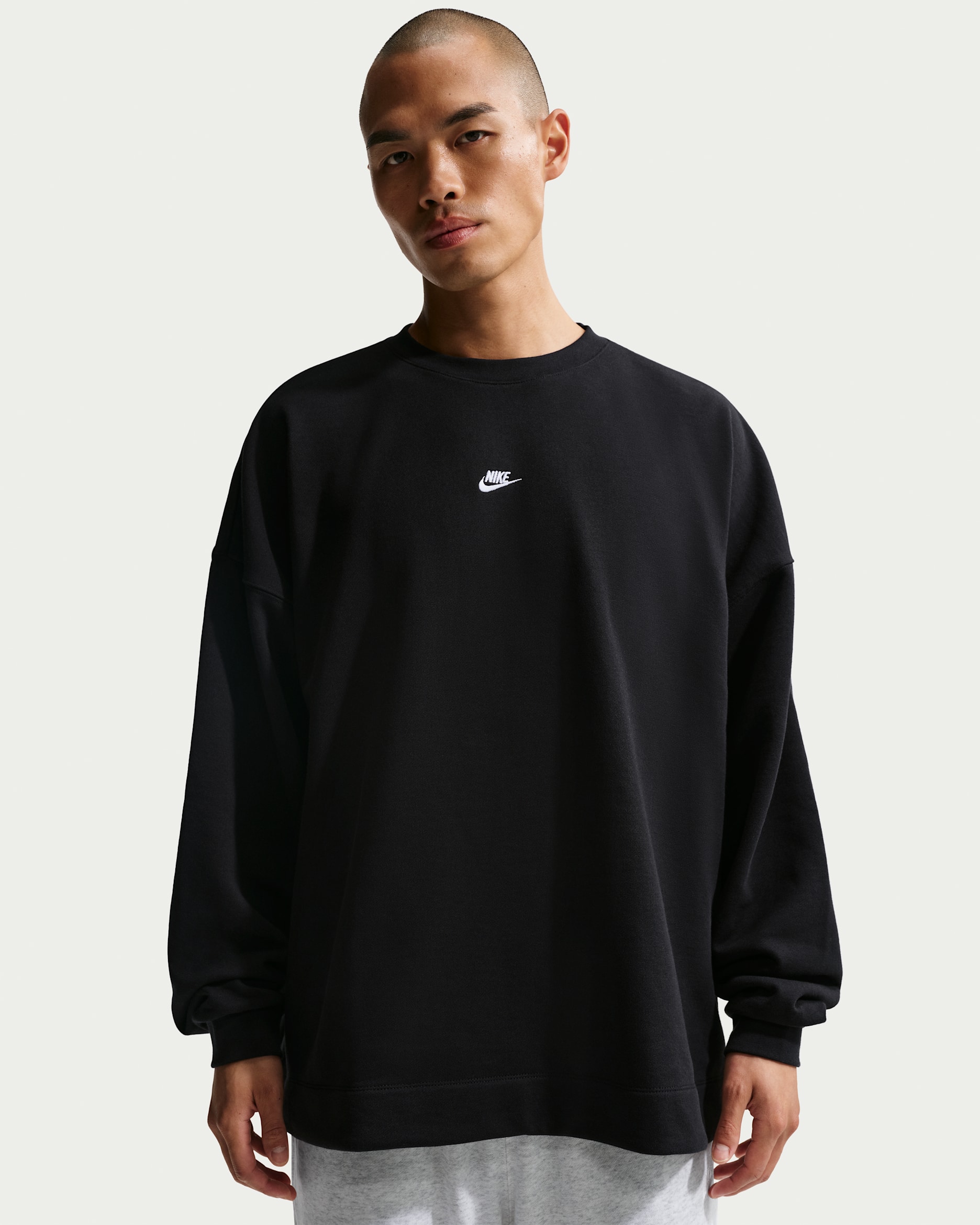 Nike Sportswear Club Men's Oversized French-Terry Crew-Neck