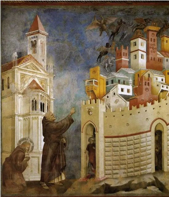 中世のフレスコ画