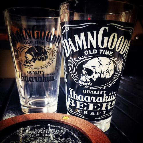 ダムグッドガレージ パイントグラス ケース付き ダムグッドガレージ