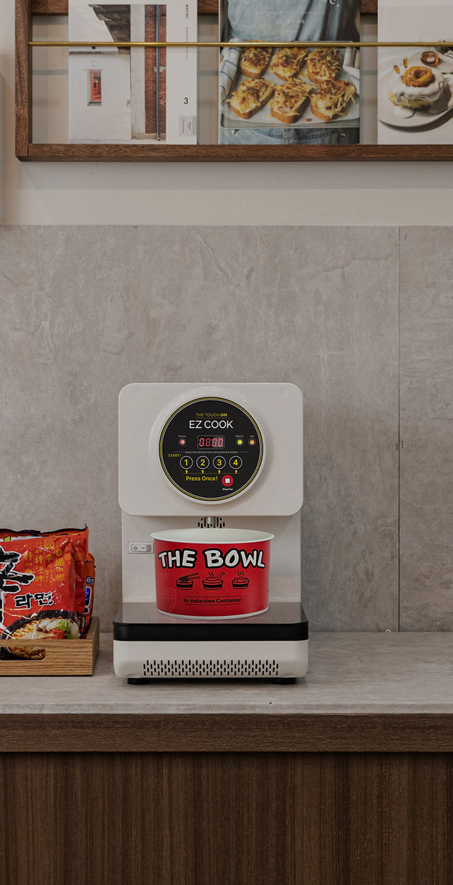 Ramyun Cooker Machine: 한강라면 조리기계 터치온입니다