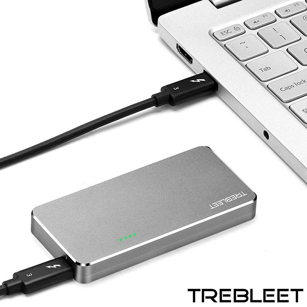 Trebleet | Buy Thunderbolt 3 NVMe M2 External SSD Enclosure with