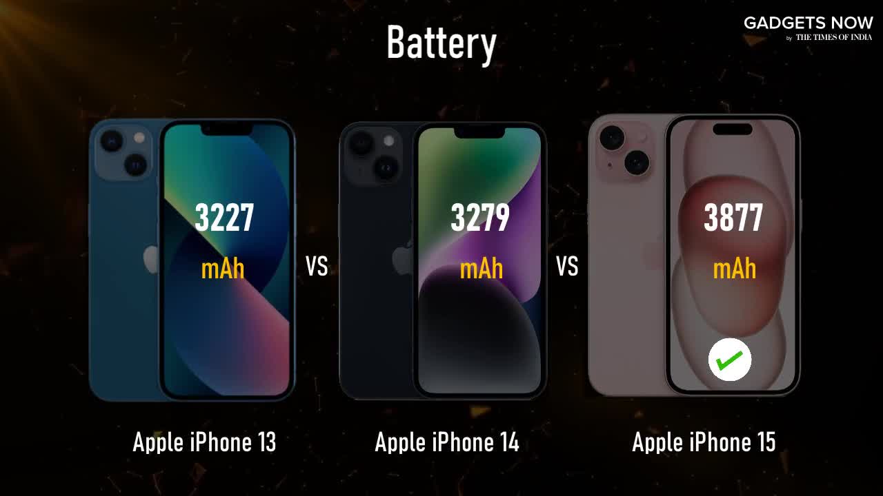 iPhone 13 vs iPhone 14 vs iPhone 15 comparison