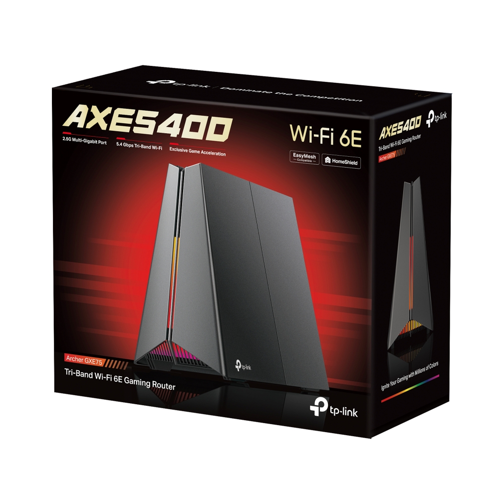 Archer GXE75 | AXE5400 トライバンドWi-Fi 6Eゲーミングルーター | TP