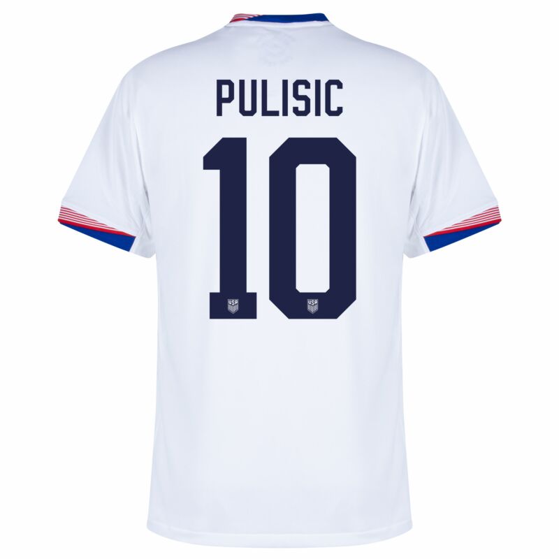 Nike USA Home Pulisic 10 Jersey 2024-2025 (Official Printing)