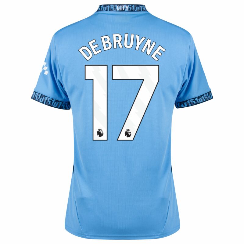 Puma Man City Home De Bruyne 17 Jersey 2024-2025 (Premier League)