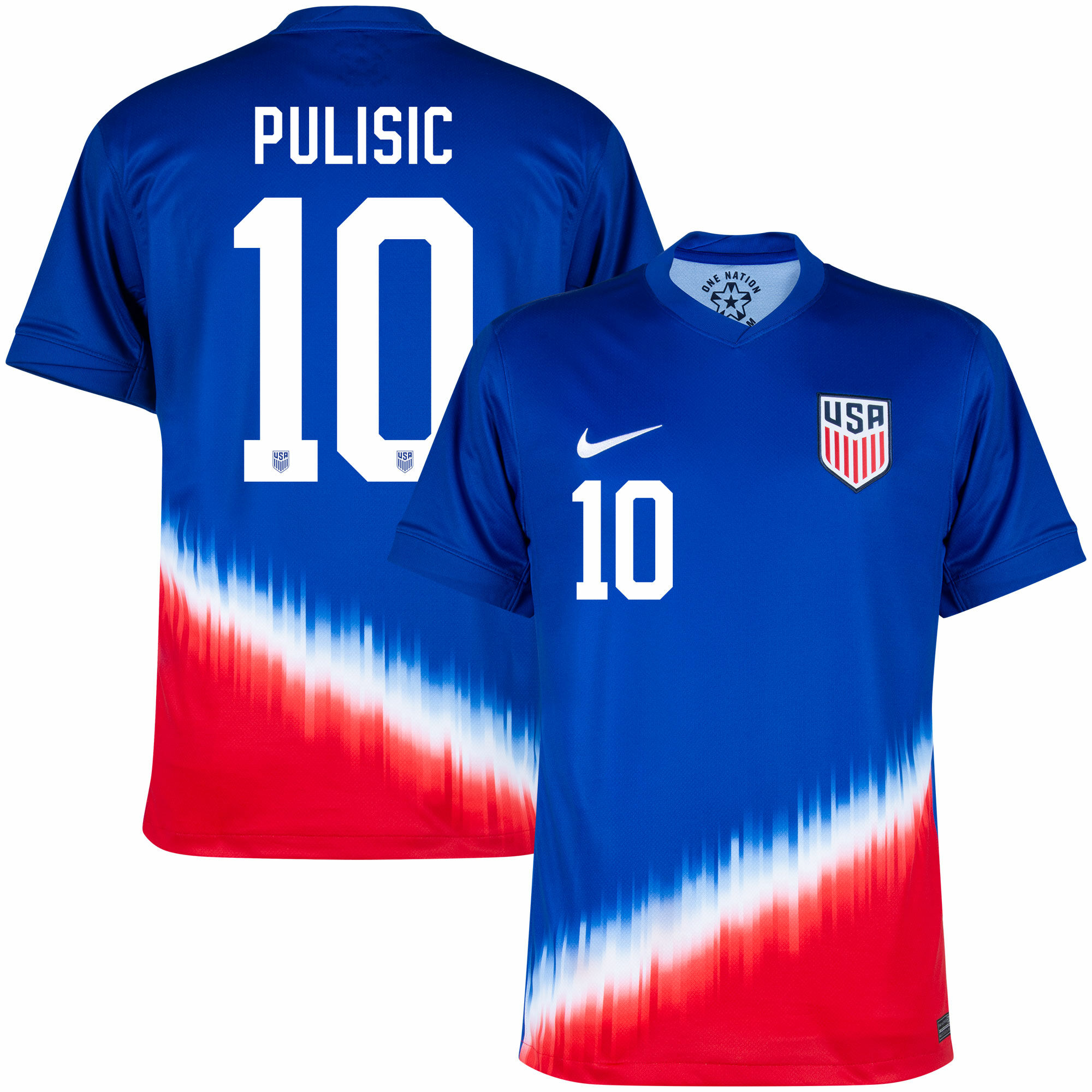 Nike USA Away Pulisic 10 Jersey 2024-2025 (Official Printing)