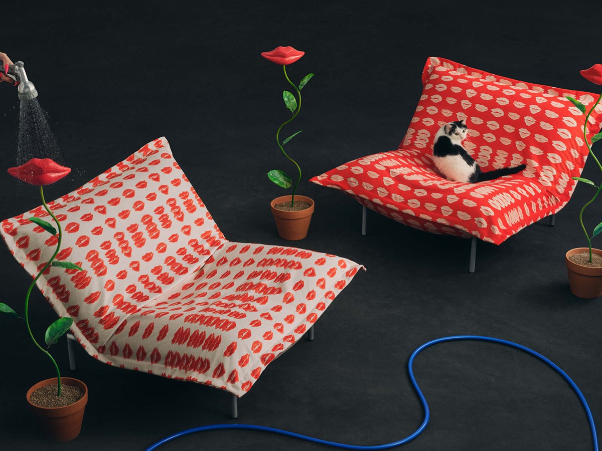 ligne roset 30th Anniversary Model KISSSS ROSETCalin type1 steel