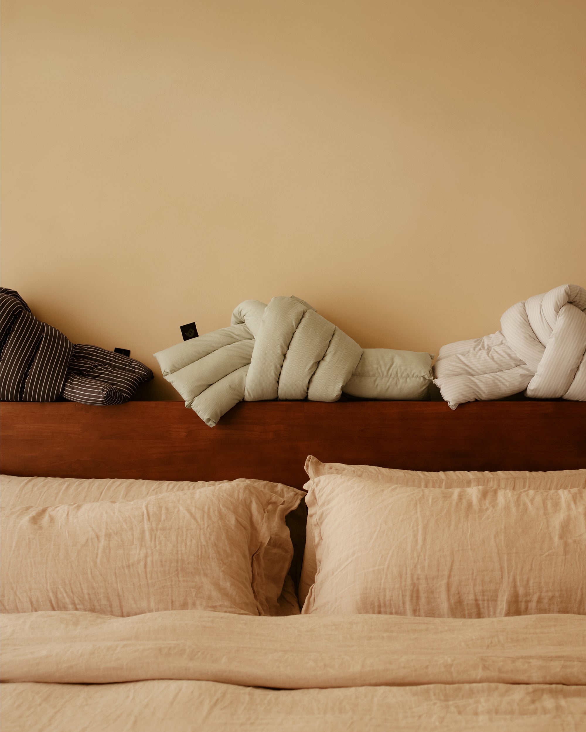 Musubi Cushion - Cotton Wide Pinstripe | Oakwood