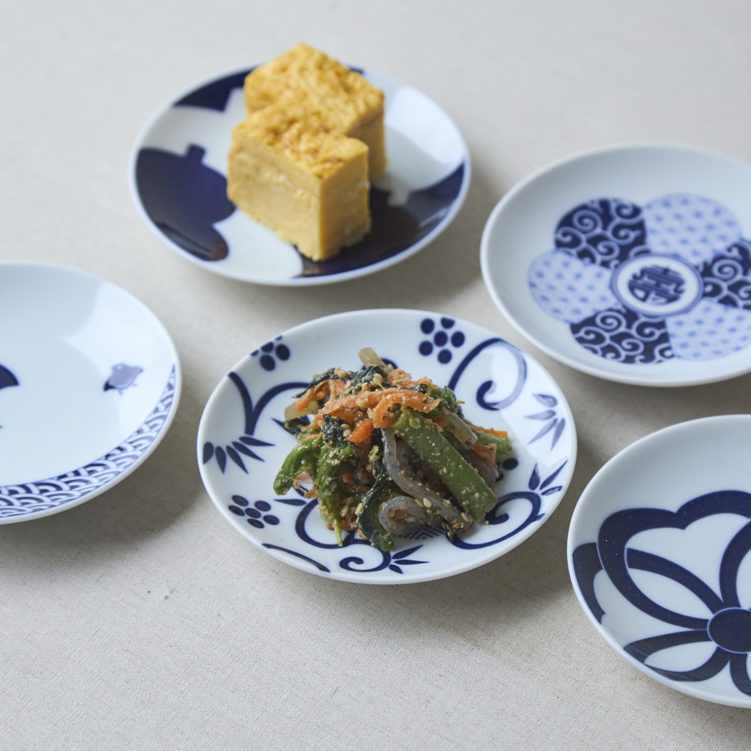 KIHARA/Mamezara 5種セット（吉祥紋様） -日本の伝統的な縁起物を