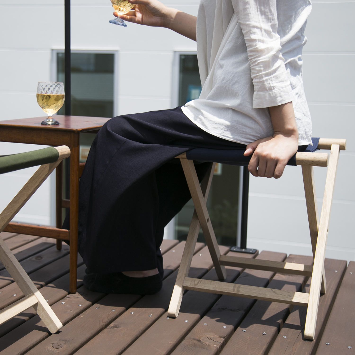 杉工場/折りたたみイス -来客時やアウトドアでも！軽くて丈夫な