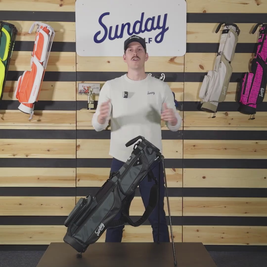 Loma XL S-Class | White Vegan Leather – Sunday Golf