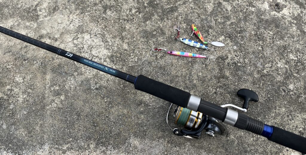 釣り竿 ショアジギング8ft 240cm パックロッド サーフ リール5000番