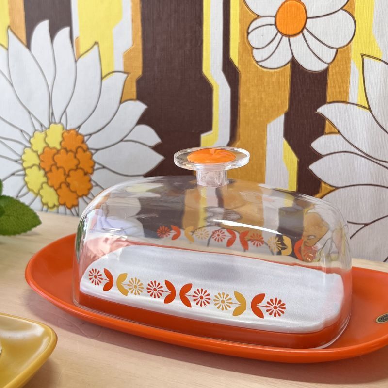 ソーコー チーズケース 花柄 レトロポップオレンジ 北欧風マスタード 各種