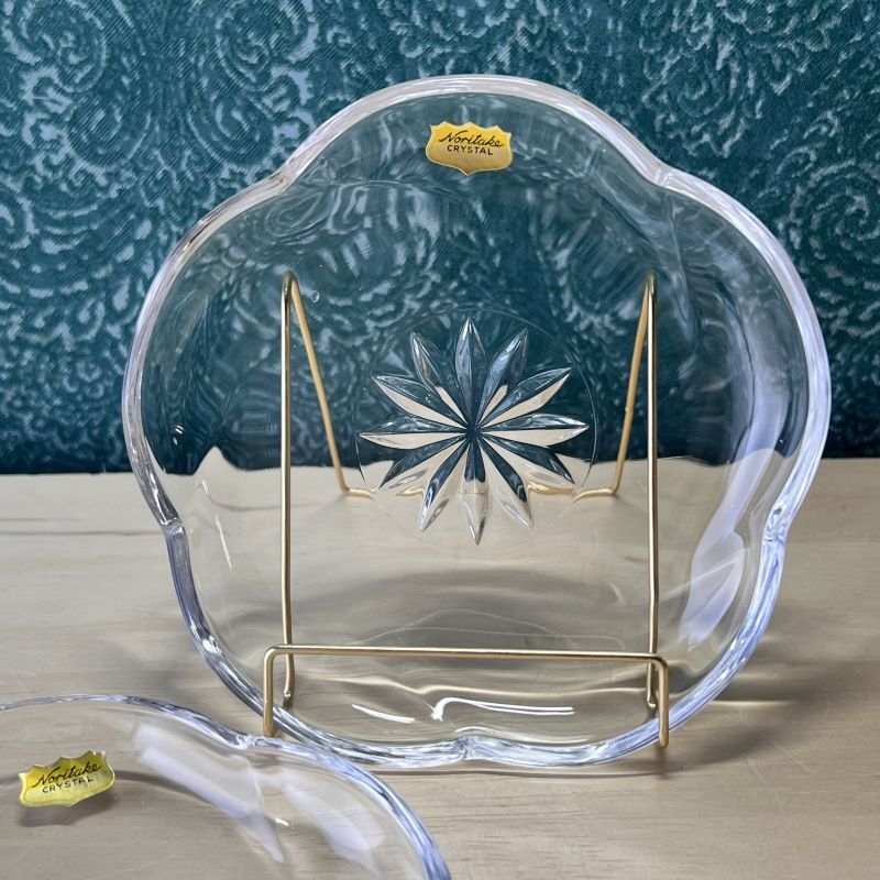 NORITAKEノリタケクリスタル ガラス器 梅 花 各枚数 ガラス小皿