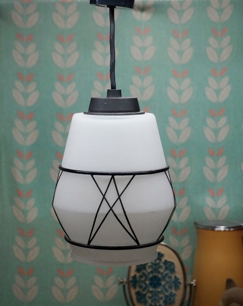 松下電工 ナショナル 白熱灯照明器具 モダン 乳白色ガラス ペンダント