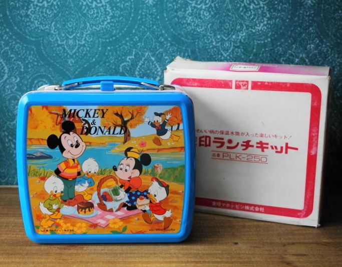 象印ランチキット（保温魔法瓶水筒付き）お弁当箱 ”ミッキー＆ドナルド