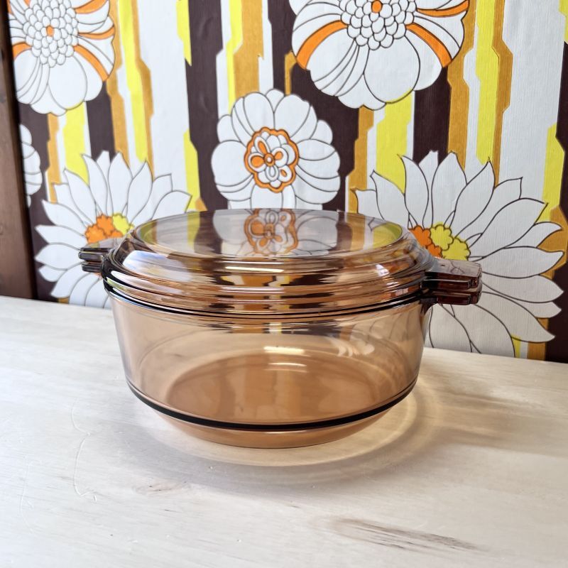 VIGION ビジョン コーニング FRANCE ガラス製キャセロール 両手鍋 2.5L