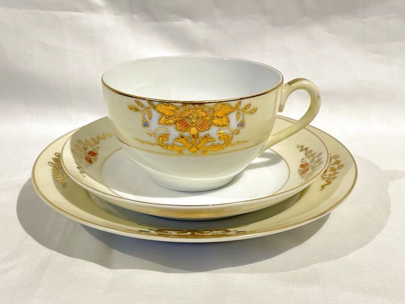 オールドノリタケ カップ＆ソーサー ケーキ皿 トリオ - Grand montagne